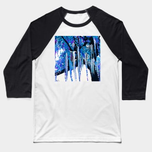 Tree Moss Blue and Purple Baseball T-Shirt